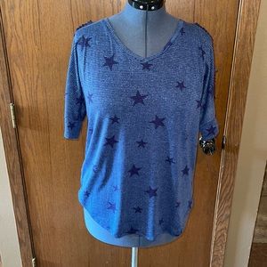 Blue star shirt